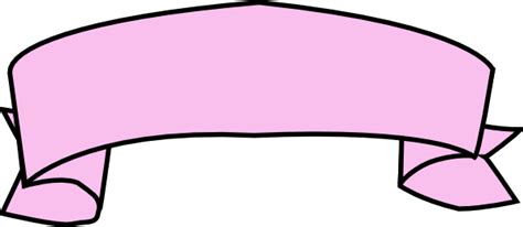 Pink Ribbon Banner Clip Art Vector Clip Art Free Image 36717