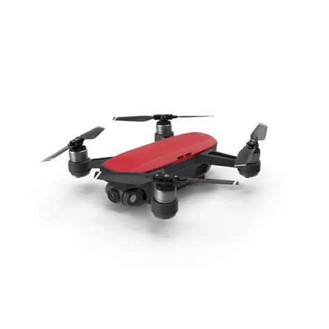 Dji Spark Red Drone Object Images Available For Download Png Psd