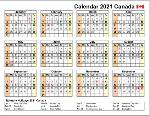 ❤️calendrier 2021 et 2021 à imprimer est disponible ici. Canadien 2021 Calendrier | 2021 Calendrier