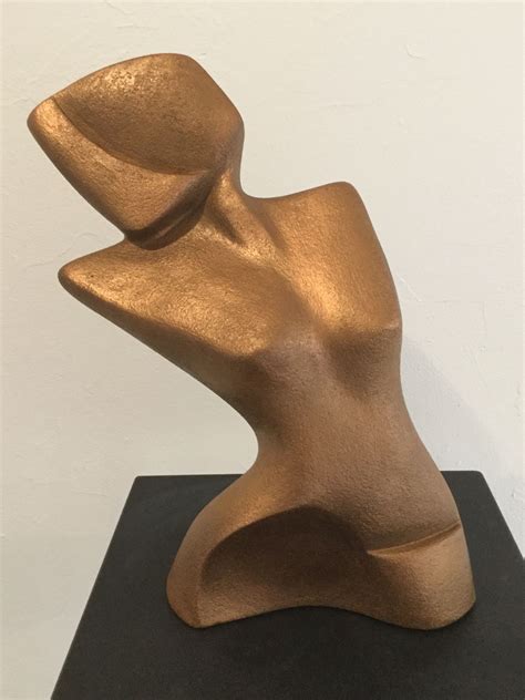 Tango mouv Terre cuite patinée cuivre Sculpture contemporaine de femme