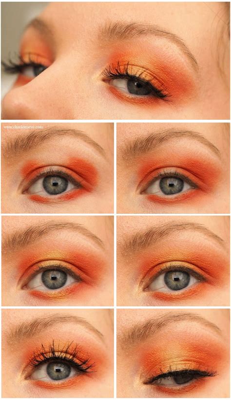 orange spring makeup tutorial orangemakeup springmakeup springmakeupinspo makeuptutorial