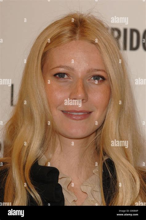 Actress Gwyneth Paltrow At Selfridges In London To Celebrate The 10th