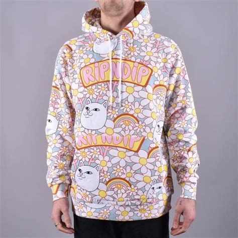 Rip N Dip Daisy Daze Pullover Hoodie Multi Colour Skate Clothing From Native Skate Store Uk