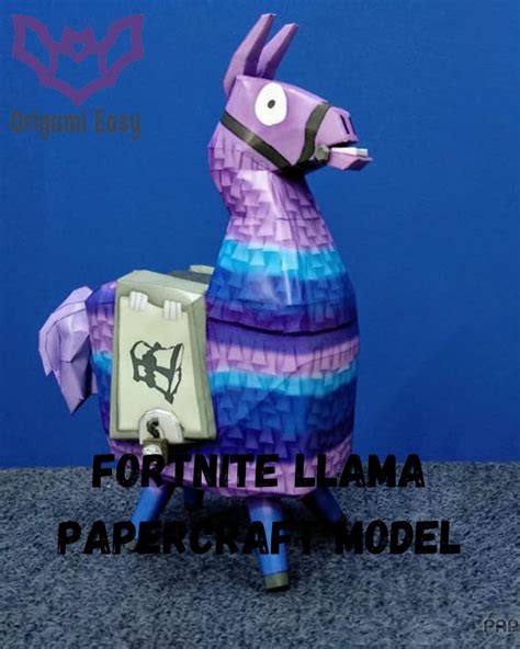 Fortnite Llama Papercraft Model Origami Easy 🔥