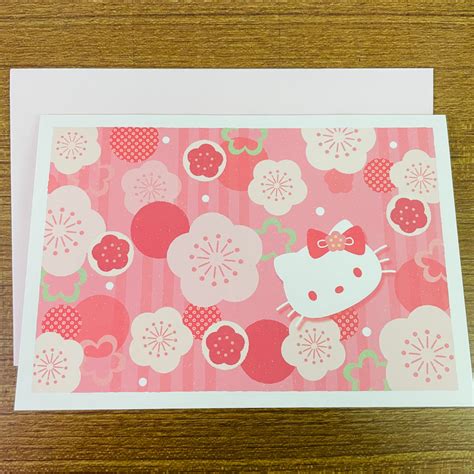 Hello Kitty Sakura Pop Up 3d Card Tokubetsumemori