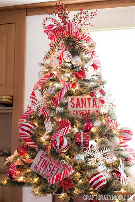 Red And White Candy Cane Christmas Tree 3 Christmas Tree Inspiration
