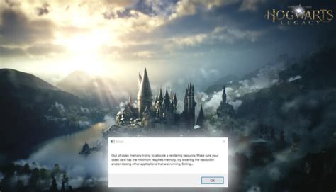 How To Fix Out Of Video Memory Error In Hogwarts Legacy