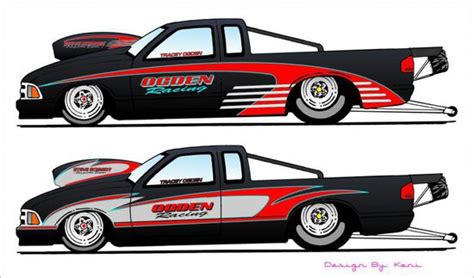 Custom paint scheme design created by dmac designs/in motion solutions and lettering package for steven & vaughn dunn's 2017 junior dragster. Custom Paint Jobs for Drag Race Cars by Keni's Custom Colors