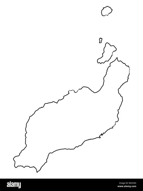 Map Of Lanzarote Stock Photo Alamy