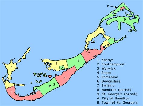 Mapas Das Ilhas Bermudas Reino Unido Geografia Total