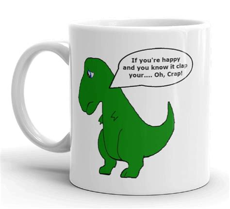 Funny Humor Happy T Rex Novelty Coffee Tea Mug 11 oz - Walmart.com ...