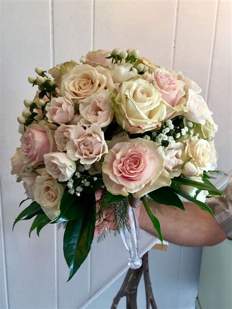 Blush Pink Mondial Roses Bridal Bouquet By Petals Florist Is Warwick