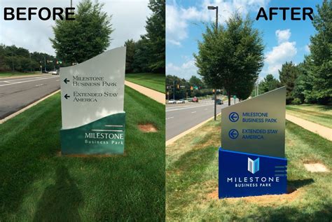 Custom Monument Signs Constructed In Germantown Maryland From Creative