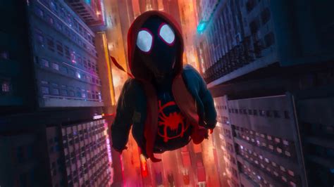 1024x576 Miles Morales In Spider Man Into The Spider Verse Movie 2018