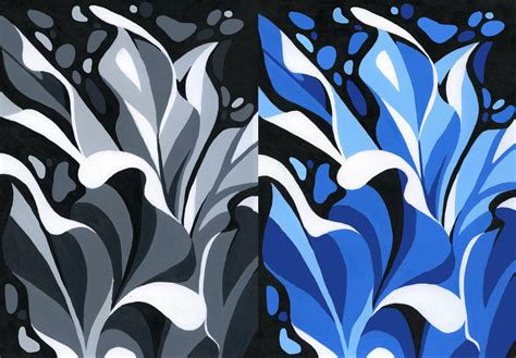 2d Designassignment2monochromatic Diptych By Moonlightrose17 On