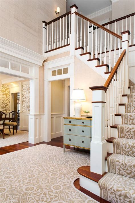 Foyer Rug Ideas Staircase Traditional With Staircase At Entryway