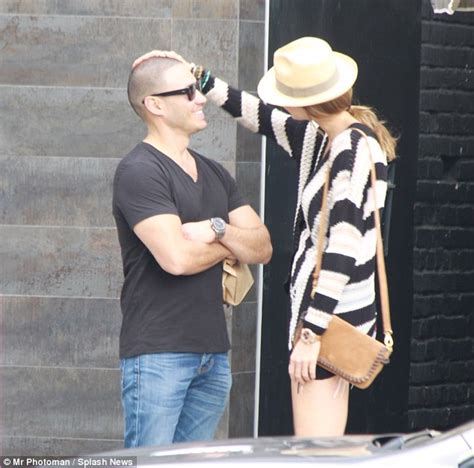 Stacy Keibler Kisses Husband Jared Pobre During A Lunch In Beverly