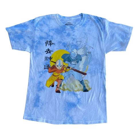 Nickelodeon Avatar The Last Airbender Mens Tie Dye Short Sleeve T Shirt Sz Med 870 Picclick