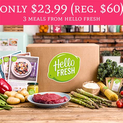 Only 2399 Regular 60 3 Complete Meals From Hello Fresh Deal Hunting Babe