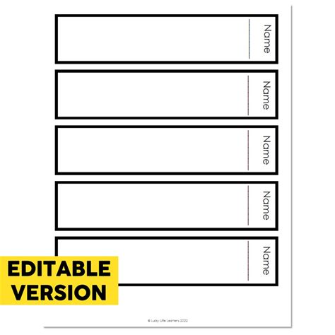Editable Classroom Setup Ela Bulletin Book Spine Templates