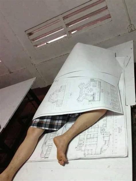 Foto Kocak Bila Mahasiswa Arsitektur Sudah Mulai Lelah
