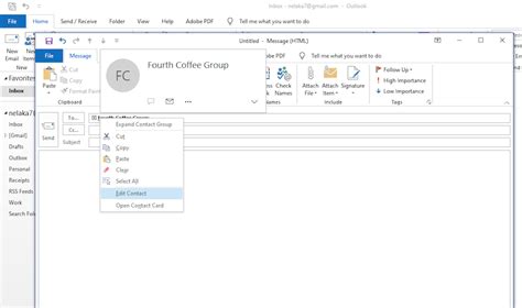 How To Create An Email Group In Outlook Reverasite