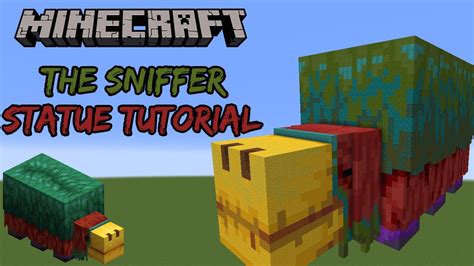 Minecraft Tutorial Sniffer Statue Youtube