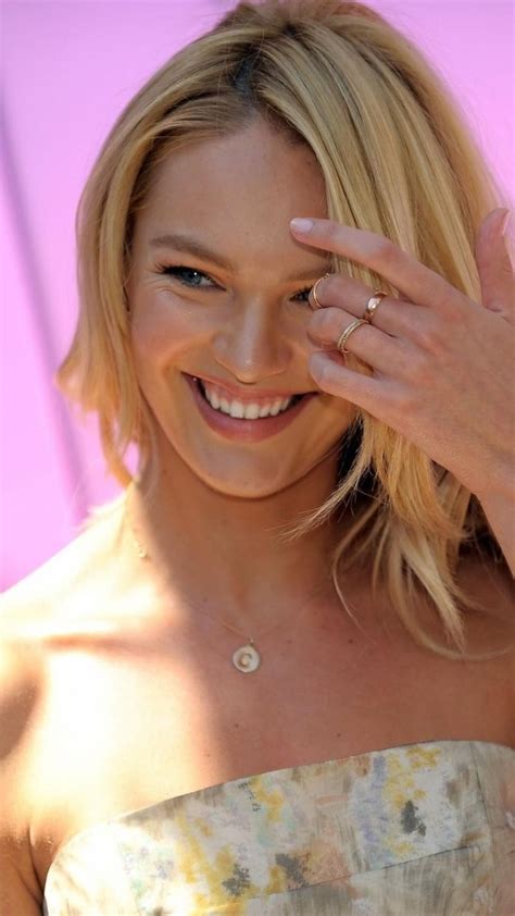 Wallpaper Id 452084 Women Candice Swanepoel Blonde Smile Model South African 720x1280