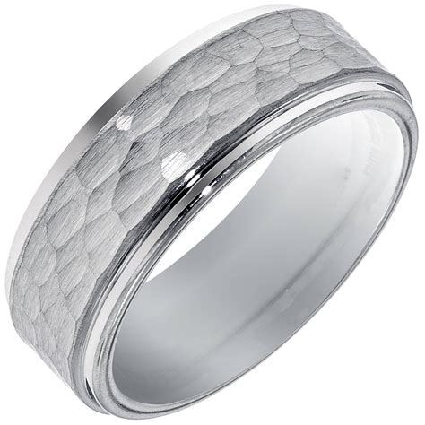 Hammered Platinum Wedding Band Wedingq