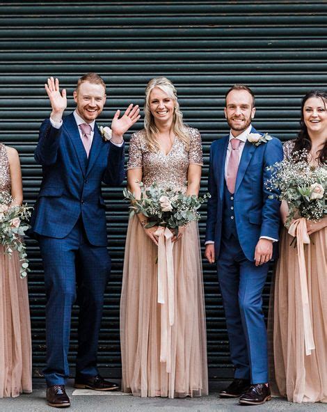 Same Sex Industrial Wedding With Grooms Maids In Sequin And Tulle Maya