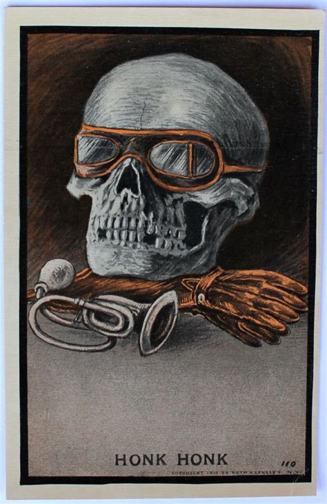 Oldantique Skull Postcard No Postmark Copyright 1910 Skull