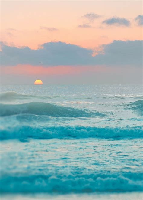 Pastel Sunset Ocean Sunset Ocean Waves Sunrise Sunset Summer Sunset