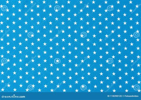 Textura Del Fondo Del Modelo De Estrella Tela Azul Con Las Estrellas