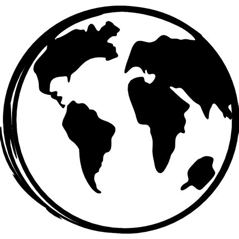 Earth Globe Sketch Vector Svg Icon Svg Repo