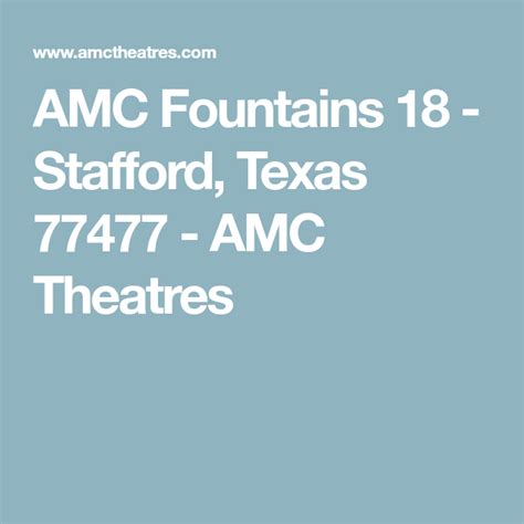 Amc the theater is america multi cinima, a company which runs a chain of movie theaters around the world. Pin on Houston