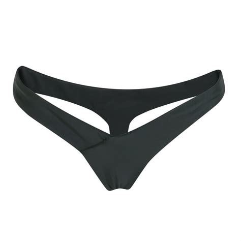 carolilly women beachwear sexy panties bikini thong bottom brazilian v cheeky ruched semi