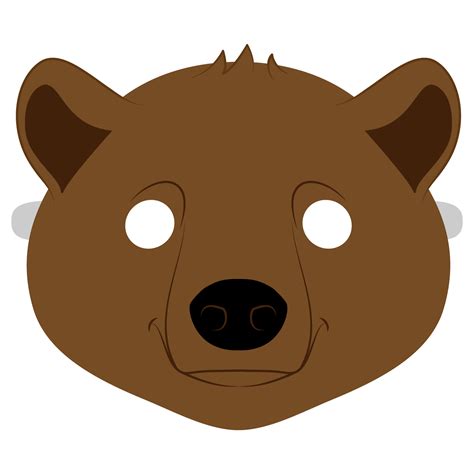 Mascara De Urso Para Imprimir