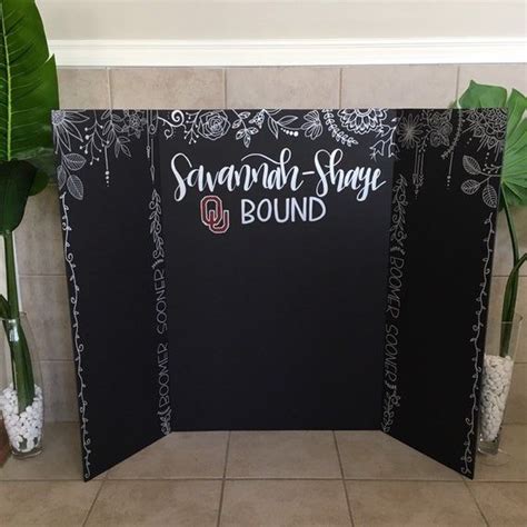 Senior Tri Fold Photo Display Board For Graduation Party Etsy