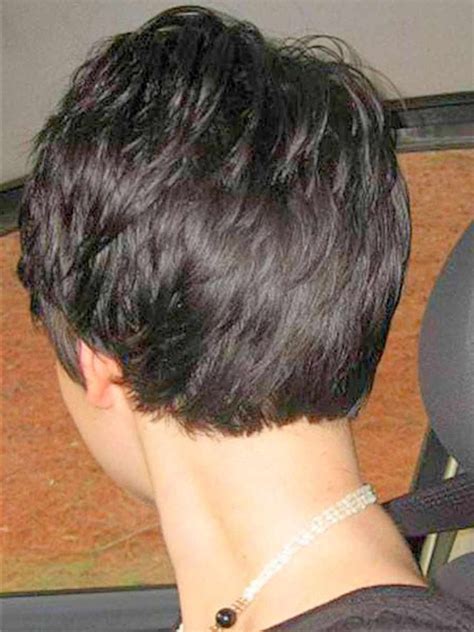 Rear View Of Short Haircuts