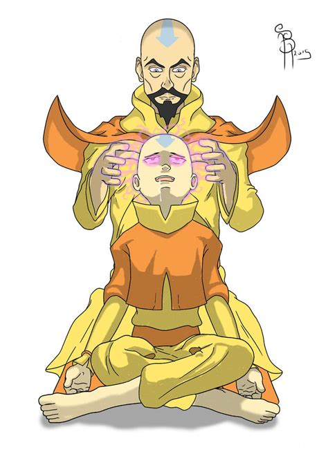 Tenzen Hypnotizing Aang Commsioned By Anonymous By Brynhexx On Deviantart