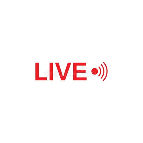 Vector Set Of Live Streaming Icon Multimedia Logo Stock Vector