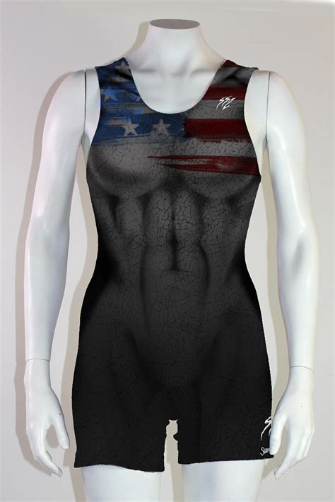 Women S Usa Dark Star Weightlifting Singlet