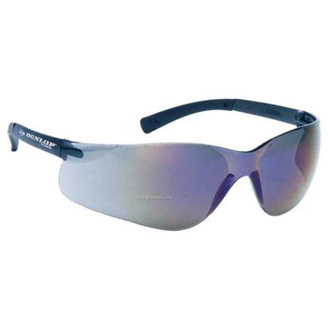 lightweight wrap around safety eyeglasses blue mirror lens self frame china wholesale