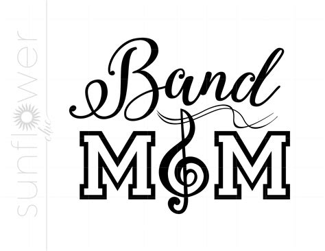 Band Mom Svg Band Mom Silhouette Cut File Band Mom Svg  Etsy