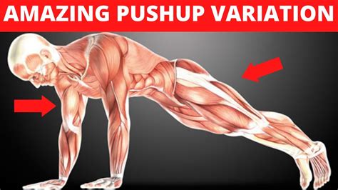 5 Pushup Variations To Build Muscle Fast At Home Push Ups Youtube