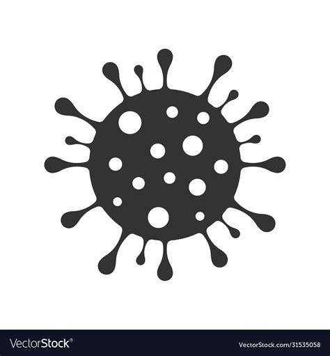 Corona Virus Icon Royalty Free Vector Image Vectorstock