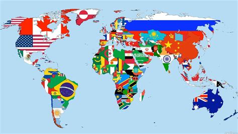 World Map Of Flags Poster Coolio Pinterest