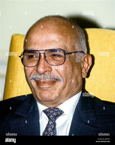 King Hussein Bin Talal Of Jordan Sits In The Oval Office Of The White