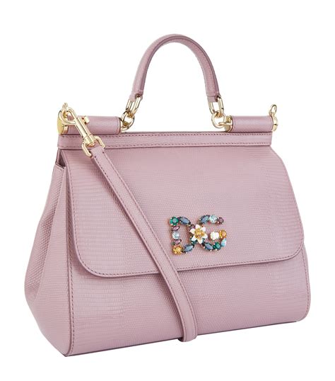 Dolce And Gabbana Powder Pink Dg Crystal Sicily Shoulder Bag Harrods Us