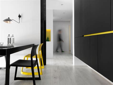 Modern Apartment With Bright Yellow Accents